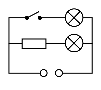 Einfacher Stromkreis mit und ohne Schalter, Sachunterricht - Physik