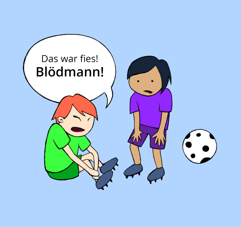 Beim Fußballspiel verletzt