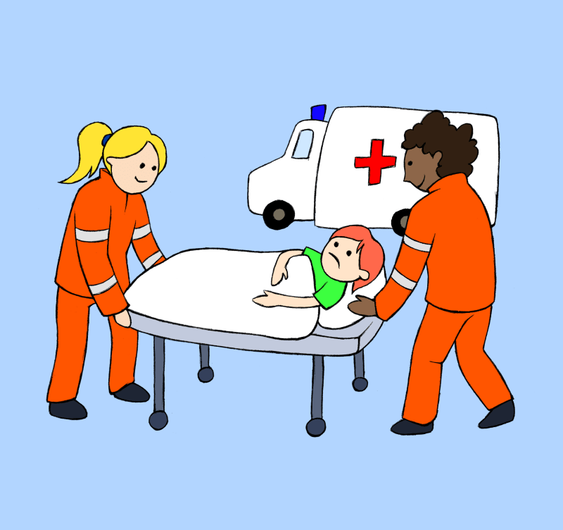 Fußballspielen Sanitäter