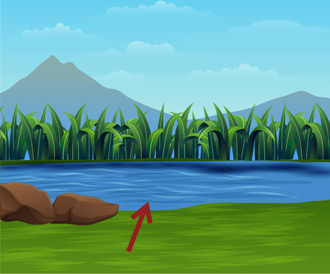 Ein Fluss mit einer bergigen Landschaft ist zu sehen