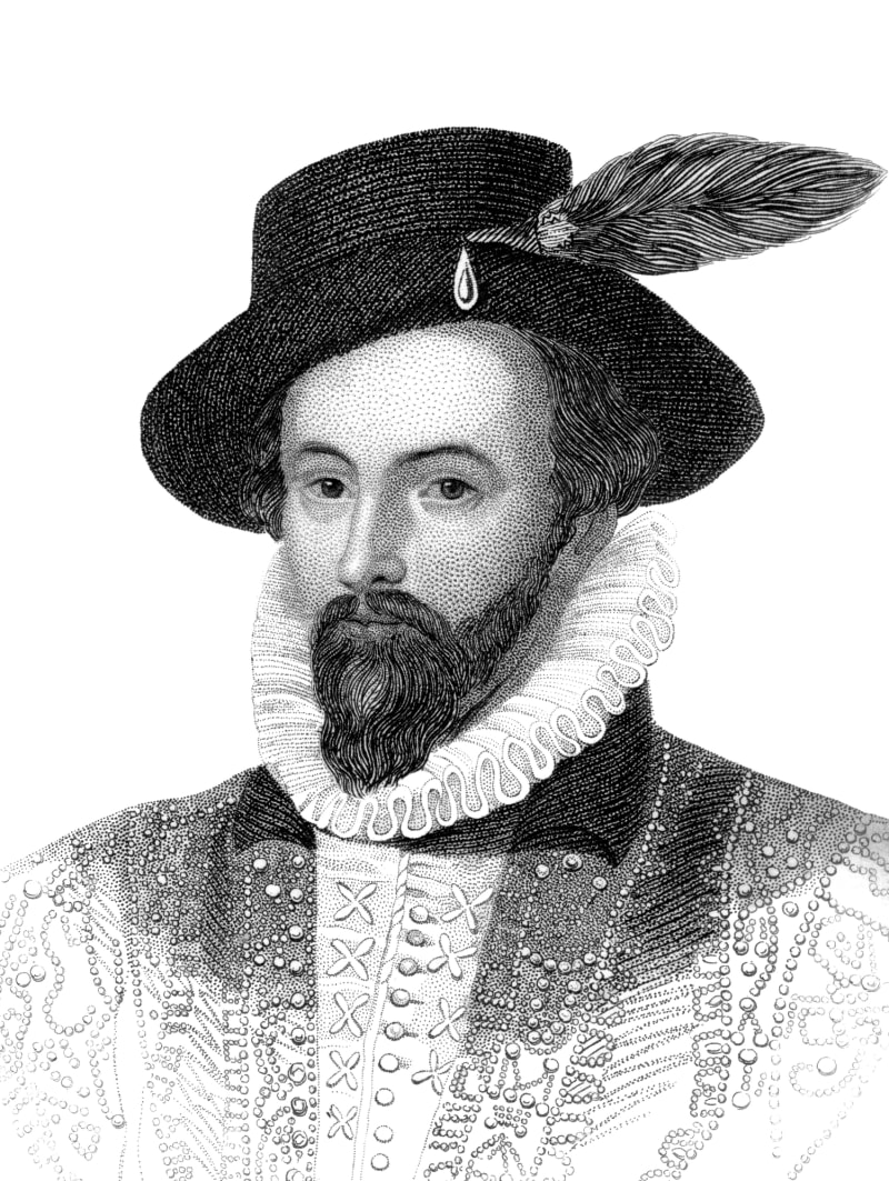 Porträt von Walter Raleigh