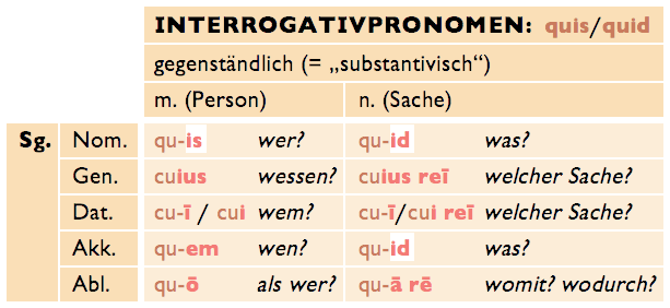 Quis Pronomen Pronomen Einfach Erklart